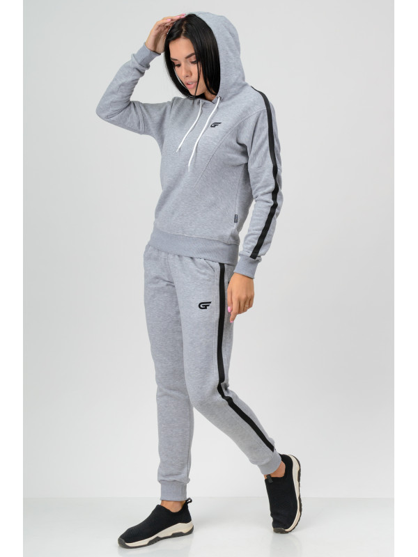 Женский спортивный костюм серый Go Fitness